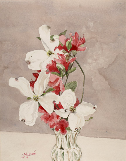 Dogwood in Crystal Vase