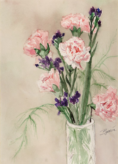 Pink Carnations & Statice