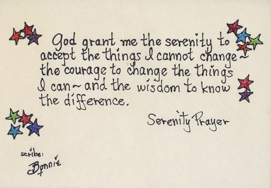 Serenity Prayer