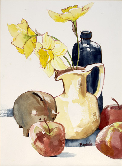 Still Life with Piggy Bank