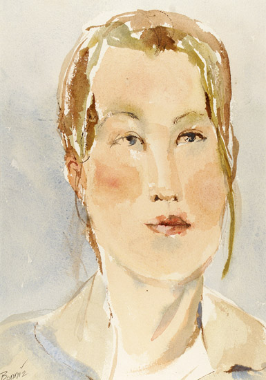 Lady with Red Lips