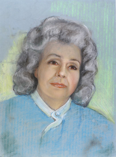 Older Woman in Blue