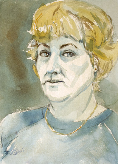Self Portrait in Blue