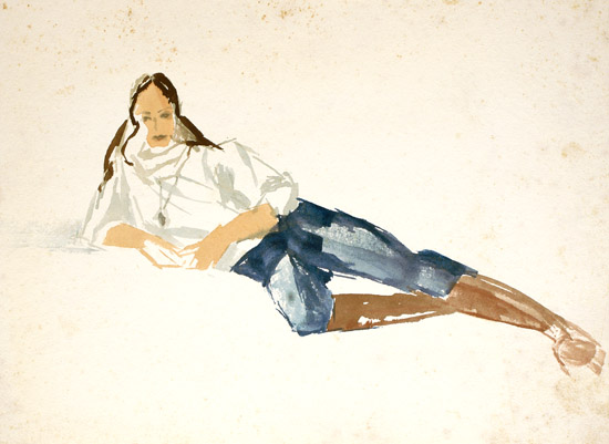Young Woman Reclining