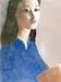 Woman in Saffire Blue