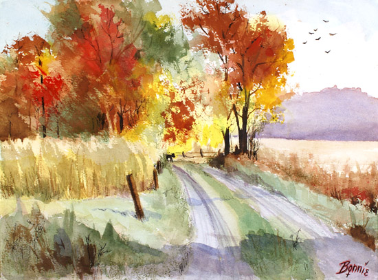 Country Road in Fall