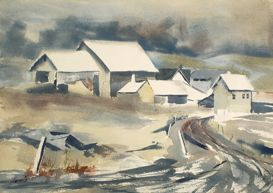 Farm at Dusk