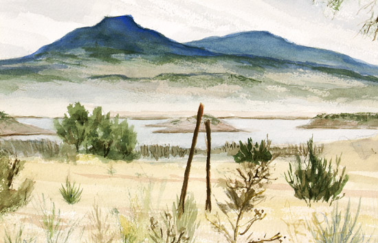 Pedernal and Resevoir