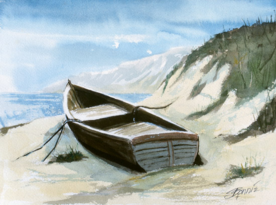 Row Boat on Beach